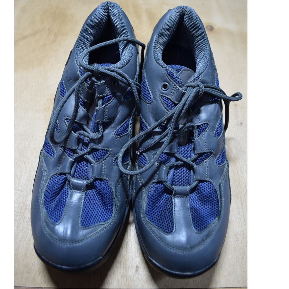 Z-CoiL Pain Relief Walking Shoes Gray Blue Coil Heel Men's US 9 EU 42.5